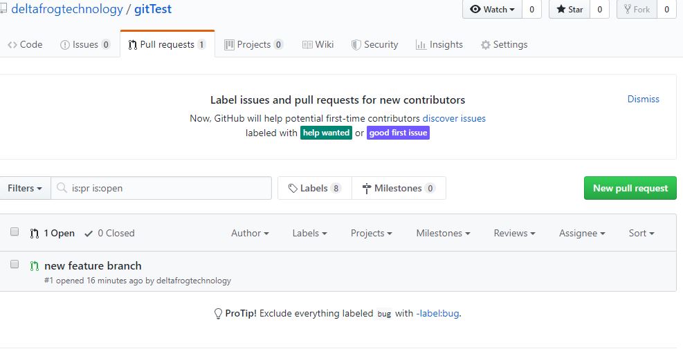 merging branches on pull request