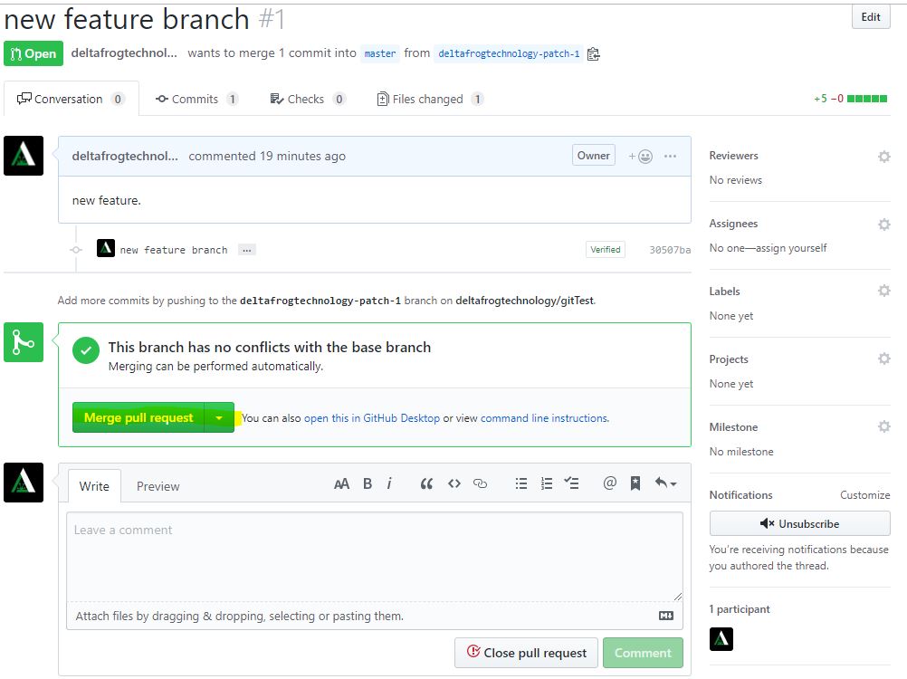 merging github branches